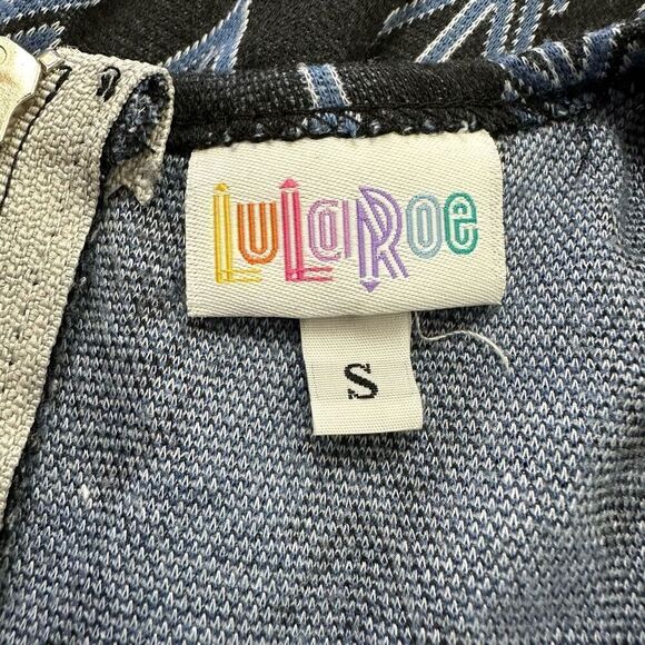 LuLaRoe Womens S Amelia Short Sleeve Midi Dress Arrow Print Black Brown Bohemian - Picture 4 of 8